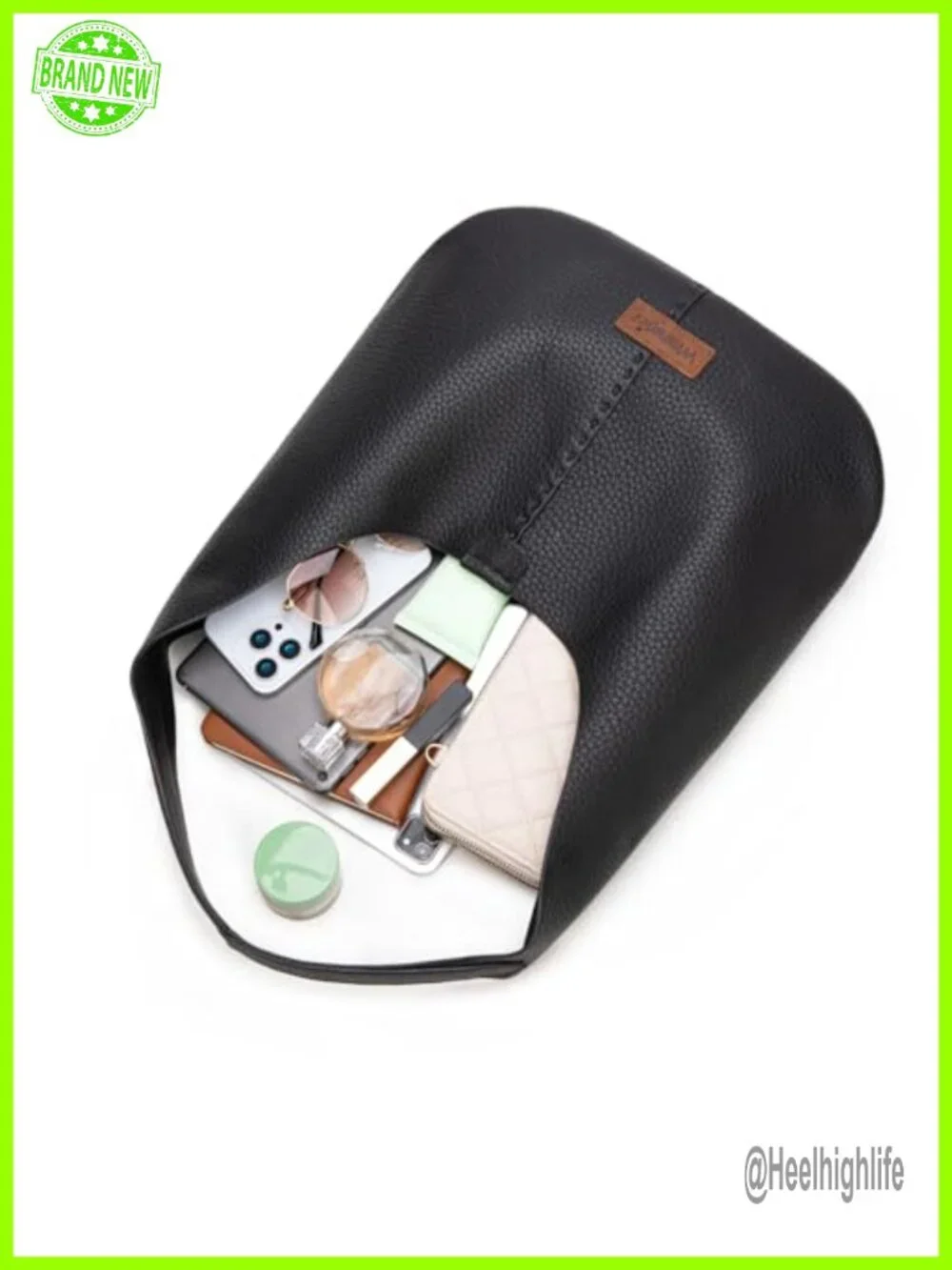 PU Leather Hobo Bag Set with Small Crossbody Purse